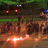 Mais tensão entre adeptos e polícia no Marquês de Pombal
