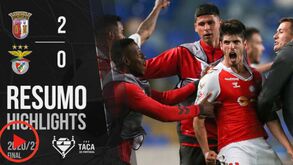 O resumo do Sp. Braga-Benfica: golos, casos e outros lances