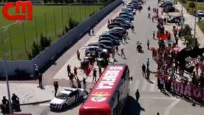 Assim foi a partida do Benfica rumo ao Estádio da Luz