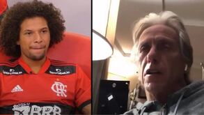 Willian Arão elogia Jorge Jesus e é surpreendido pelo treinador do Benfica