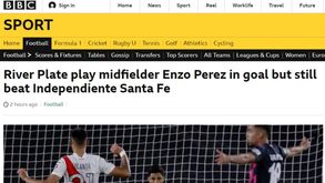 Feito de Enzo Pérez e do River Plate é notícia por todo o Mundo