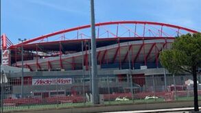 João Félix passou junto ao Estádio da Luz e deixou esta foto nas redes sociais