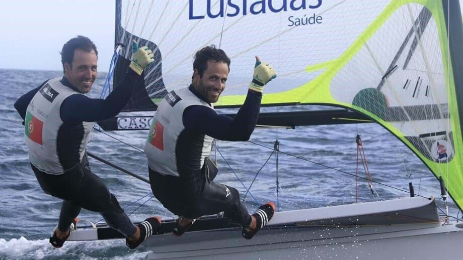 Jorge Lima e José Costa em sétimo no Europeu de 49er em Cascais