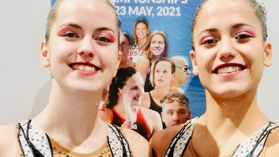 Beatriz Gonçalves e Cheila Vieira em 14.º nos Europeus de natação artística