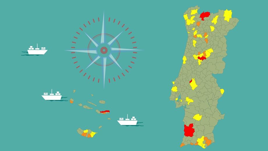 Incidência da covid subiu em 123 concelhos e caiu em 102: veja no mapa como está o seu