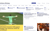 'Zürichsee-Zeitung' - 'Loucura! Sommer trava Mbappé! Suíça nos quartos-de-final'