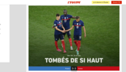 'L'Equipe' - 'Caíram lá do alto'