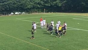 Árbitro perseguido e agredido em campo durante jogo de futebol na Guarda