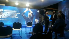 Sala pronta para receber Sérgio Conceição