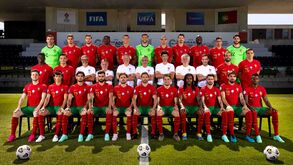 Esta é a foto oficial da Seleção Nacional para o Euro'2020