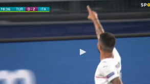 Insigne fixou o 3-0 final para a Itália com este golo