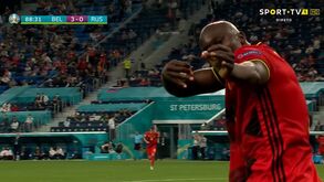 O bis de Lukaku diante da Rússia: Meunier fez grande passe e avançado não perdoou