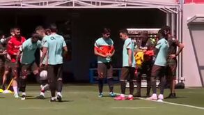 As imagens do regresso da Seleção aos treinos e as mudanças que podem ser feitas frente à Alemanha