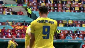 Jogada simples e eficaz: Yaremchuk fez desta forma o segundo golo da Ucrânia 