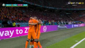 Grande passe de Depay na origem do segundo golo da Holanda frente à Áustria