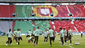 Nuno Mendes foi o único ausente no treino de adaptação ao Allianz Arena