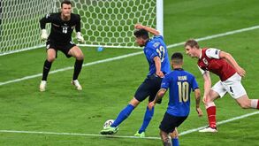 A crónica do Itália-Áustria, 2-1 (a.p.): Itália sob pressão sofreu até ao fim