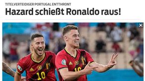 «Hazard empurra Ronaldo para fora»: o que se diz lá fora da eliminação de Portugal do Euro'2020