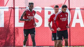 Benfica intensifica treinos: as imagens de mais um dia de trabalho no Seixal
