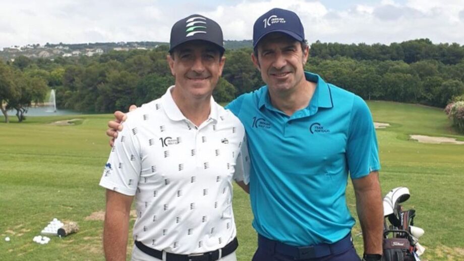 Luís Figo estrela do golfe