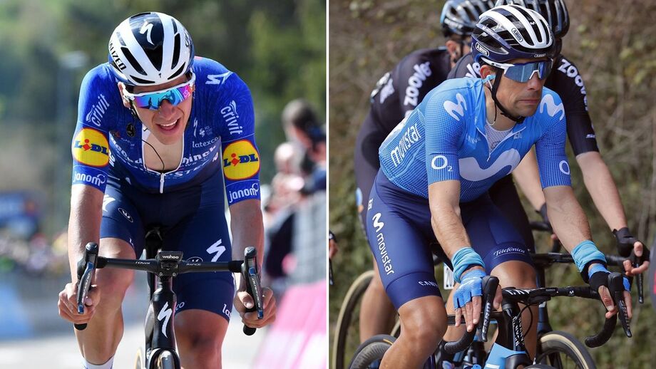 João Almeida e Nelson Oliveira em ação nos Nacionais de ciclismo