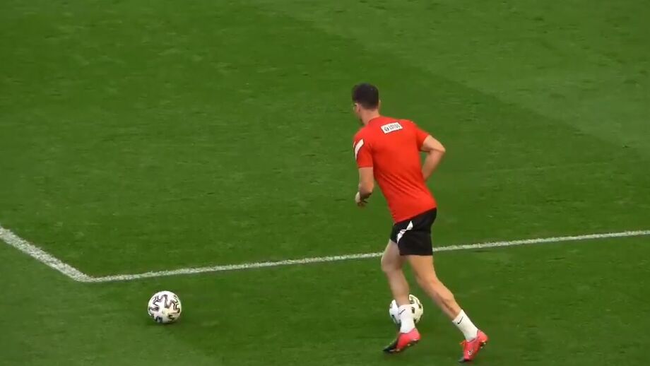 Momento caricato no treino da seleção comandada por Paulo Sousa