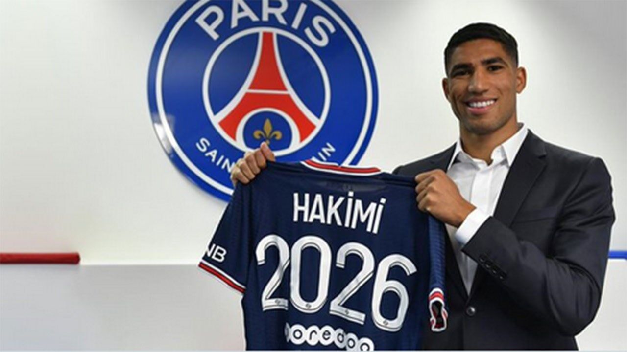Achraf Hakimi troca o Inter pelo Paris SG