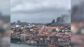 Incêndio no Palácio da Justiça no Porto