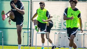 Ricardo Esgaio integra treino do Sporting
