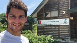 O centro de  estágio esmerou-se  nas boas-vindas a Launay