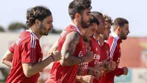 Cara nova no treino do Benfica