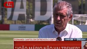 Fernando Santos: «João Mário não vai tremer»