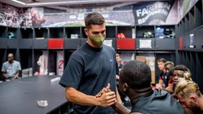 As imagens do primeiro dia de André Silva no RB Leipzig