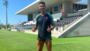 Cristiano Ronaldo treina na Cidade do Futebol antes do regresso a Itália