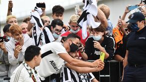 Cristiano Ronaldo de volta ao trabalho na Juventus: adeptos deixaram mensagens