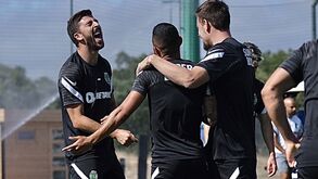 Boa disposição no último treino do Sporting antes da Supertaça