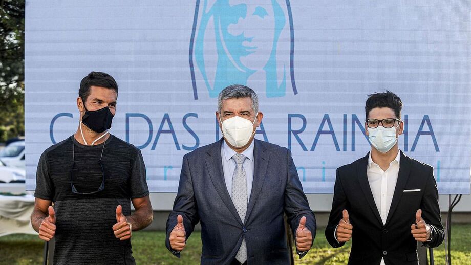 João Pereira, Tinta Ferreira (presidente da CM das Caldas da Rainha) e João Almeida
