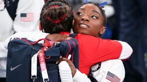 Simone Biles fala em bronze 