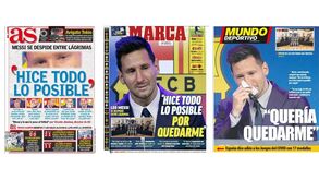 Lágrimas de Messi fazem manchete na imprensa espanhola
