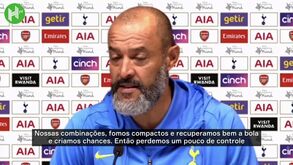 Nuno comemora vitória sobre o Arsenal e diz contar com Harry Kane