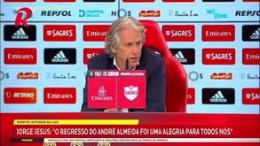 A análise de Jorge Jesus ao regresso de André Almeida e à evolução de Morato