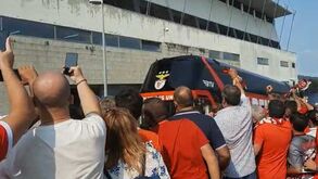 Benfica recebido em festa no Estádio Cidade de Barcelos