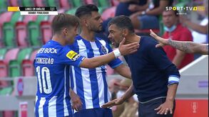Francisco Conceição pediu penálti e o pai Sérgio teve de lhe aconselhar calma