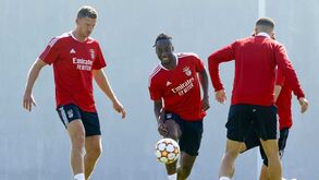 Vertonghen em ação: as imagens do treino do Benfica