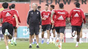 Preparação do Benfica para a receção ao Tondela contou com cara nova