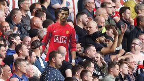 Wolves-Man. United: Cristiano Ronaldo 'presente' nas bancadas do Molineux 