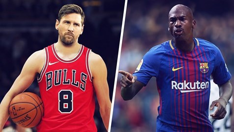 Gigante que fez Michael Jordan parecer baixinho transforma Messi