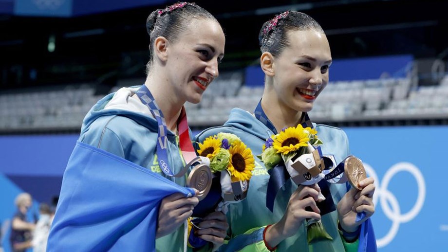 Momento de tensão nos Jogos: organização apresentou nadadoras ucranianas como russas