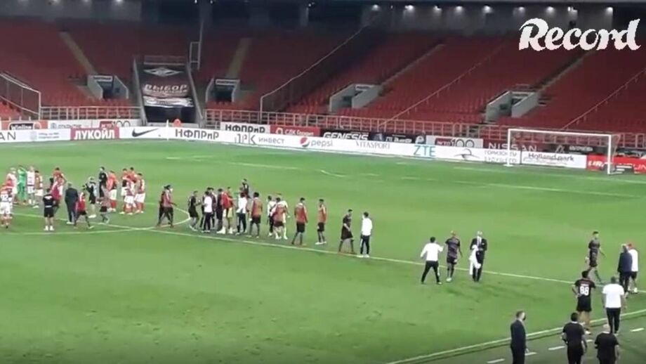 Os momentos finais do Spartak Moscovo-Benfica