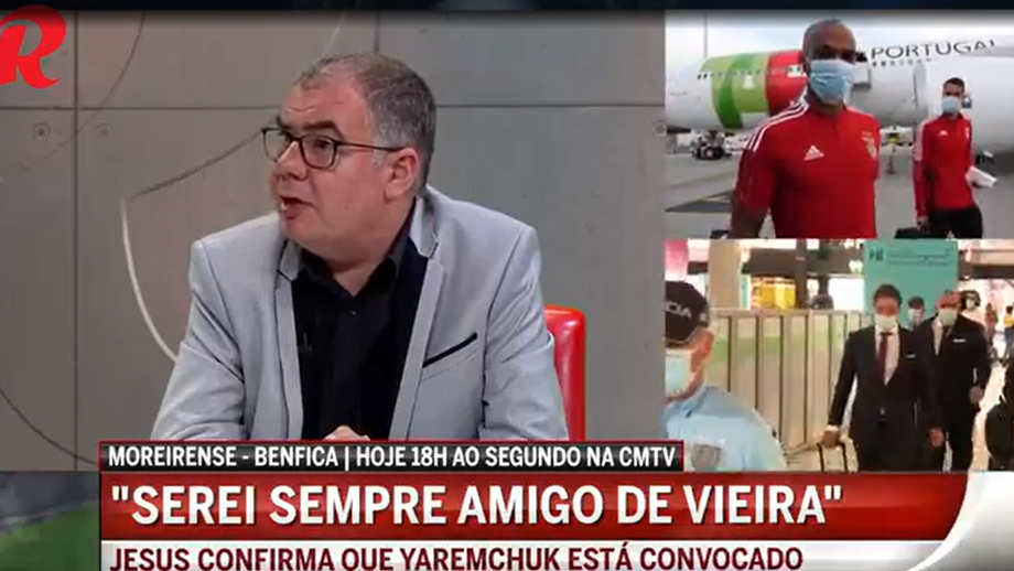 Luís Pedro Sousa, chefe de redação de Record, analisa discurso do treinador do Benfica